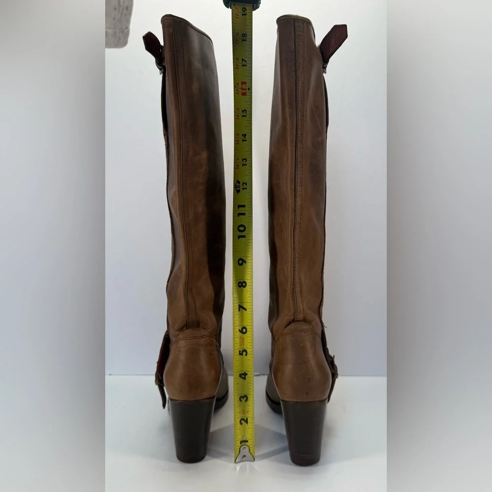 Ariat Gold Coast crushed stone Brown Leather casual country Heeled Boots 8 B - Picture 10 of 16
